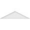 Ekena Millwork Peaked Cap Smooth Architectural Grade PVC Pediment, 58"W x 15-1/2"H x 2"P (Pitch 6/12) PEDPS058X155PKC00 - alternate 4